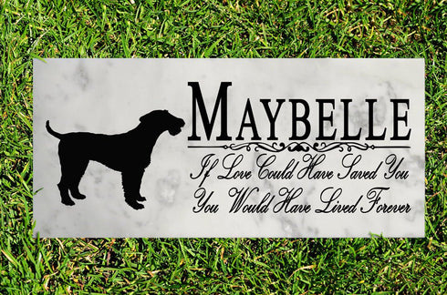 Dog Memorial Stone By Breed  If Love Could Have Saved You