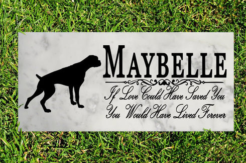 Dog Memorial Stone By Breed  If Love Could Have Saved You