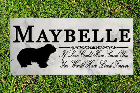 Dog Memorial Stone By Breed  If Love Could Have Saved You