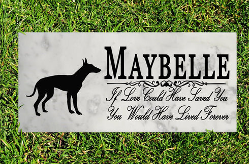 Dog Memorial Stone By Breed  If Love Could Have Saved You