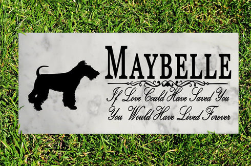 Dog Memorial Stone By Breed  If Love Could Have Saved You