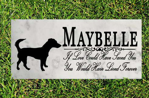 Dog Memorial Stone By Breed  If Love Could Have Saved You