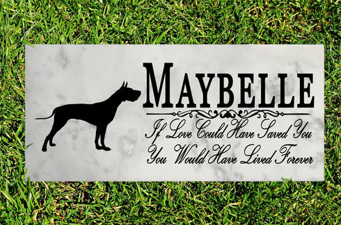 Dog Memorial Stone By Breed  If Love Could Have Saved You