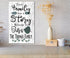 Every Family Has A Story, Welcome To Ours Sign - SOLID WOOD