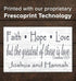 Faith Hope Love Wedding Gift Sign - 1 Corinthians 13 Personalized with Names & Date