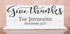 Give Thanks Family Name Sign - Personalized Established Date Inspirational Home Decor