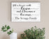 Personalized Farmhouse Family Name Sign - Custom Home Decor