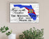 Florida Home Sign - Personalized Family Name & Established Date - Custom Wood