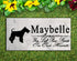 Fox Terrier Memorial Stone - Custom Personalized Marble Grave Marker