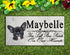 Black French Bulldog Memorial Stone - Personalized Marble Grave Marker