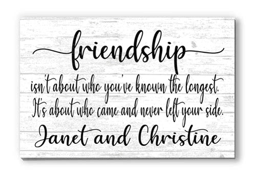 Friend Gift Sign - Custom Friendship Wooden Sign