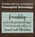 Friend Gift Sign - Custom Friendship Wooden Sign