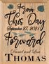From This Day Forward Sign for Couple with Established Date Wall Art