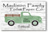 Funny Bathroom Sign - Personalized Family Name Old Fashioned Farmhouse Decor