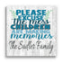 Excuse the Mess Sign - Personalized Funny Farmhouse Style Custom Gift