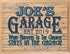Garage Sign - Custom Personalized Wood Wall Art for Him