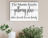Gathering Place Sign - Where Friends Become Family - Personalized Custom Family Name