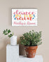 Girl's Name Sign - Personalized Dance in the Rain Bedroom Decoration