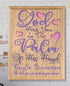 God Has You In The Palm Of His Hand Sign for New Baby or Baptism Gift Plaque