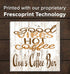 Good Vibes Hot Coffee Sign - Personalized Custom Name Coffee Lover Gift