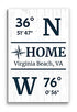 GPS Coordinates Sign - Personalized Latitude Longitude Location Wall Art