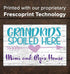 Grandkids Spoiled Here Sign Personalized Grandma & Grandpa Gift Idea