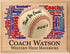 Baseball Coach Gift Plaque - Personalized Custom Wood Award for Great Coaches