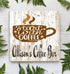 Start With Coffee Sign - Personalized Custom Name Kitchen Coffee Bar Decor