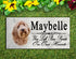 Labradoodle Memorial Stone - Personalized Marble Dog Grave Marker