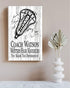 Lacrosse Coach Gift Plaque - Personalized Signable Team Award