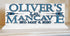 Little Man Cave Sign - Personalized with Name for Shelf or Boys Bedroom