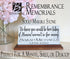 Loved One Memorial Plaque - Personalized for Shelf or Mantel