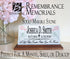 Personalized Memorial Stone Plaque - A Life That Touches Others Goes On Forever