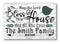 Personalized Sign - May The Lord Bless This House And All Who Enter - Large Wood