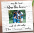 May the Lord Bless This House Wood Photo Plaque - Personalized with Name & Your Printed Picture