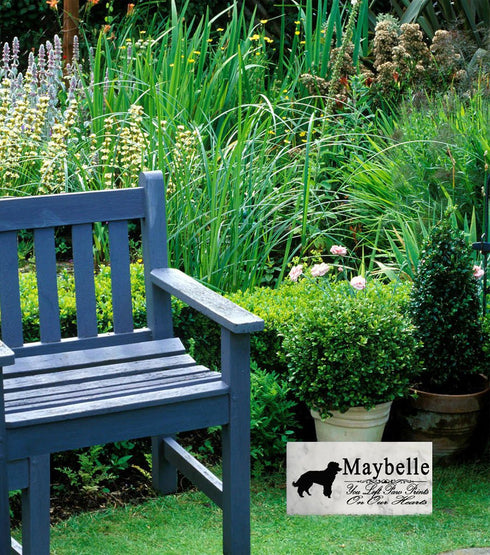 Miniature Poodle Memorial Stone Personalized Dog Garden Rock Grave Marker Outdoor or Indoor