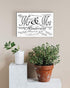Mr & Mrs Signable Wedding Sign - Custom with Names & Date for Reception Guest Signatures