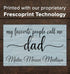 Personalized Dad Gift – “My Favorite People Call Me Dad” Wood Sign with Kids’ Names | Father’s Day or Birthday Keepsake
