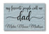 Personalized Dad Gift – “My Favorite People Call Me Dad” Wood Sign with Kids’ Names | Father’s Day or Birthday Keepsake