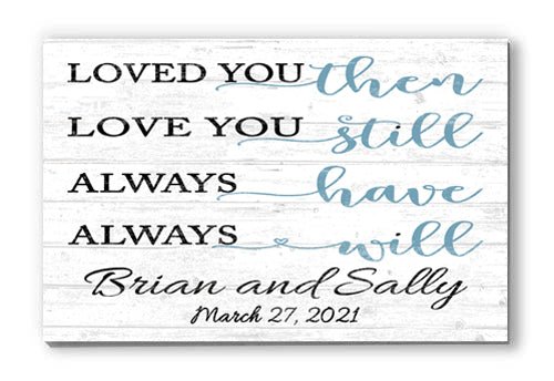 Personalized Anniversary Gift Sign or Custom Wedding Gift