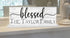 Blessed Family Name Sign - Personalized for Mantel or Shelf Solid Wood