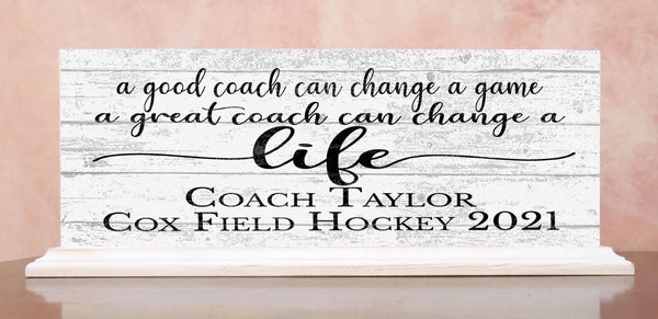 Personalized Coach Gift A Good Coach Can Change A Game Custom Coaches