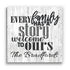 Every Family Has a Story Welcome To Ours Sign - Personalized Family Name Rustic Farmhouse