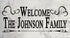 Personalized Family Name Welcome Sign - Custom Outdoor Marble Stone