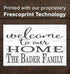 Personalized Family Welcome Sign - Custom New Home or Wedding Gift