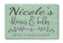 Personalized Flower Market Sign - Custom Wood Wall Art with Family Name