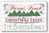 Personalized Fresh Christmas Trees Sign - Custom Family Name Holiday Decoration