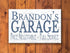 Personalized Garage Sign - Custom Man Cave Wooden Decoration with Name