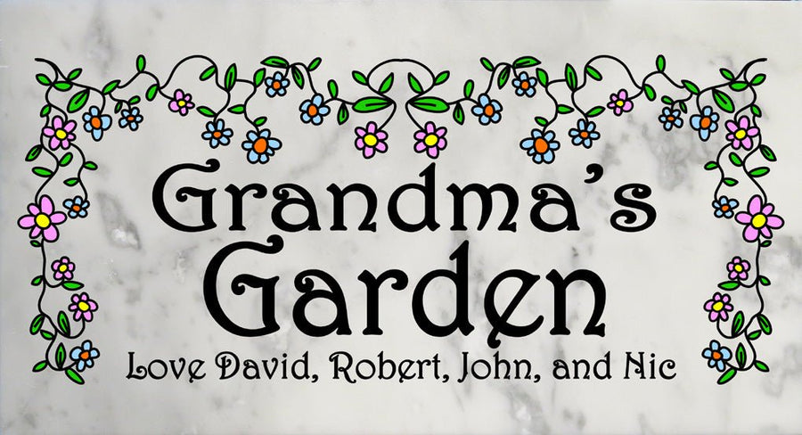 grandma's garden sign