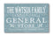 Personalized General Store Sign Vintage Wall Art Custom Kitchen or Pantry Sign